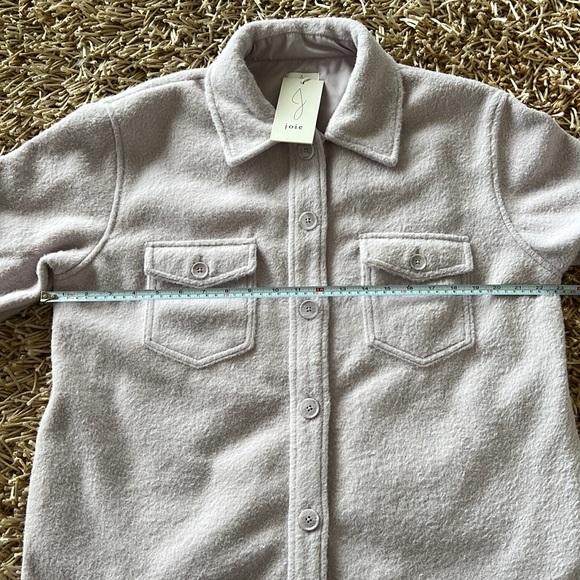 Joie Button Up Shacket Purple Size L - Picture 5 of 7